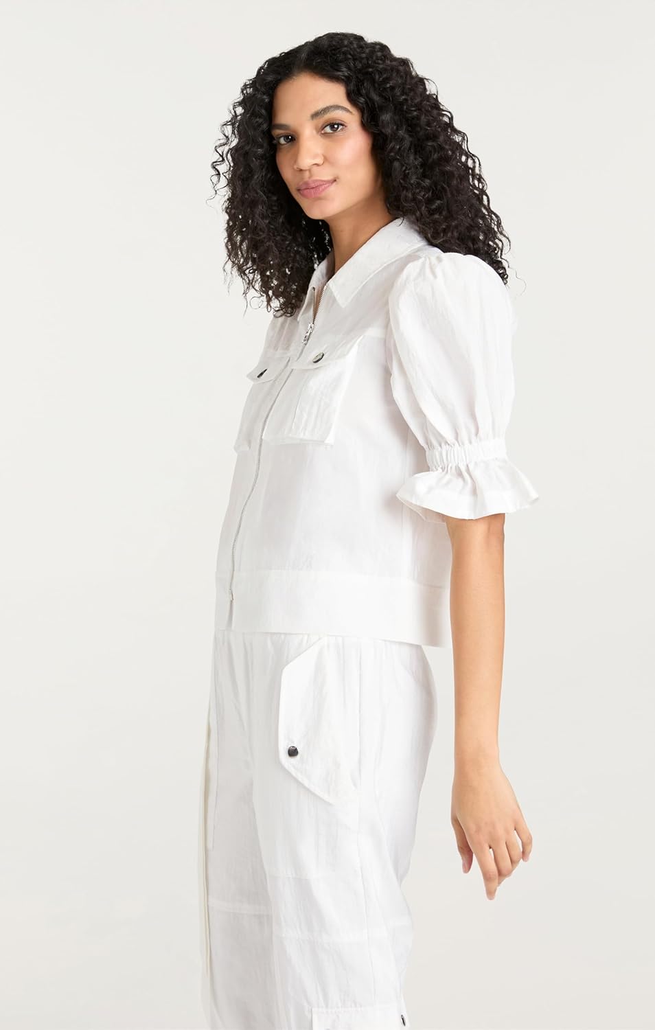 Women's Lightweight Parachute Jacket with Zip Closure - Image 2