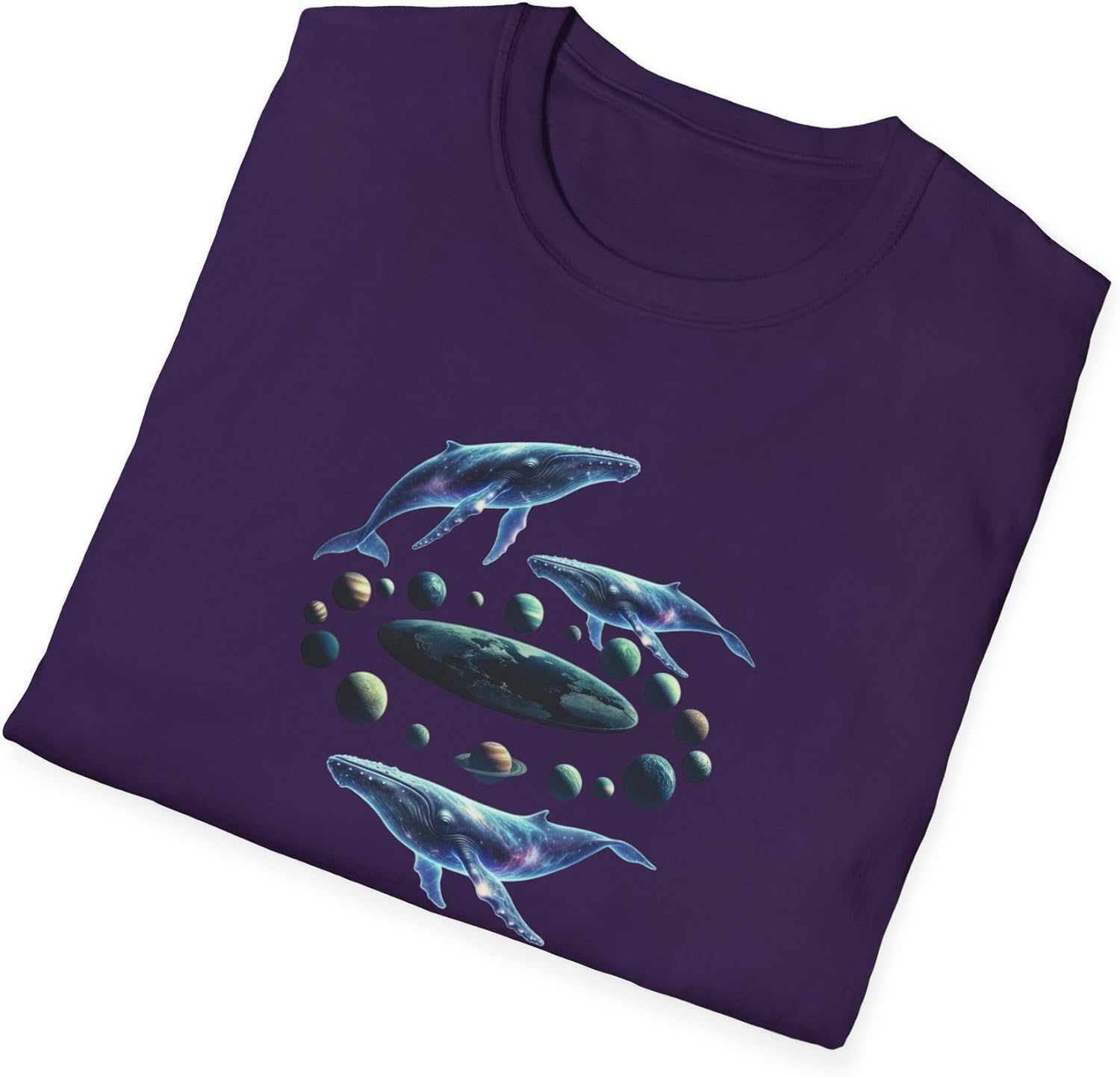 Women's Orca Whale Ocean Circle Graphic T-Shirt - Image 4