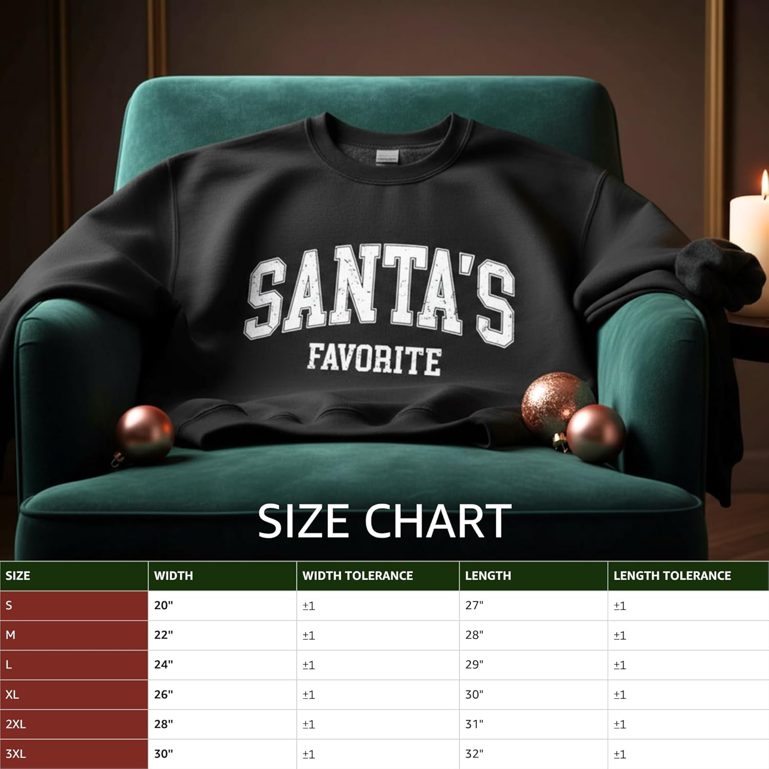 Women's Santa's Favorite Christmas Holiday Graphic Sweater - Image 7
