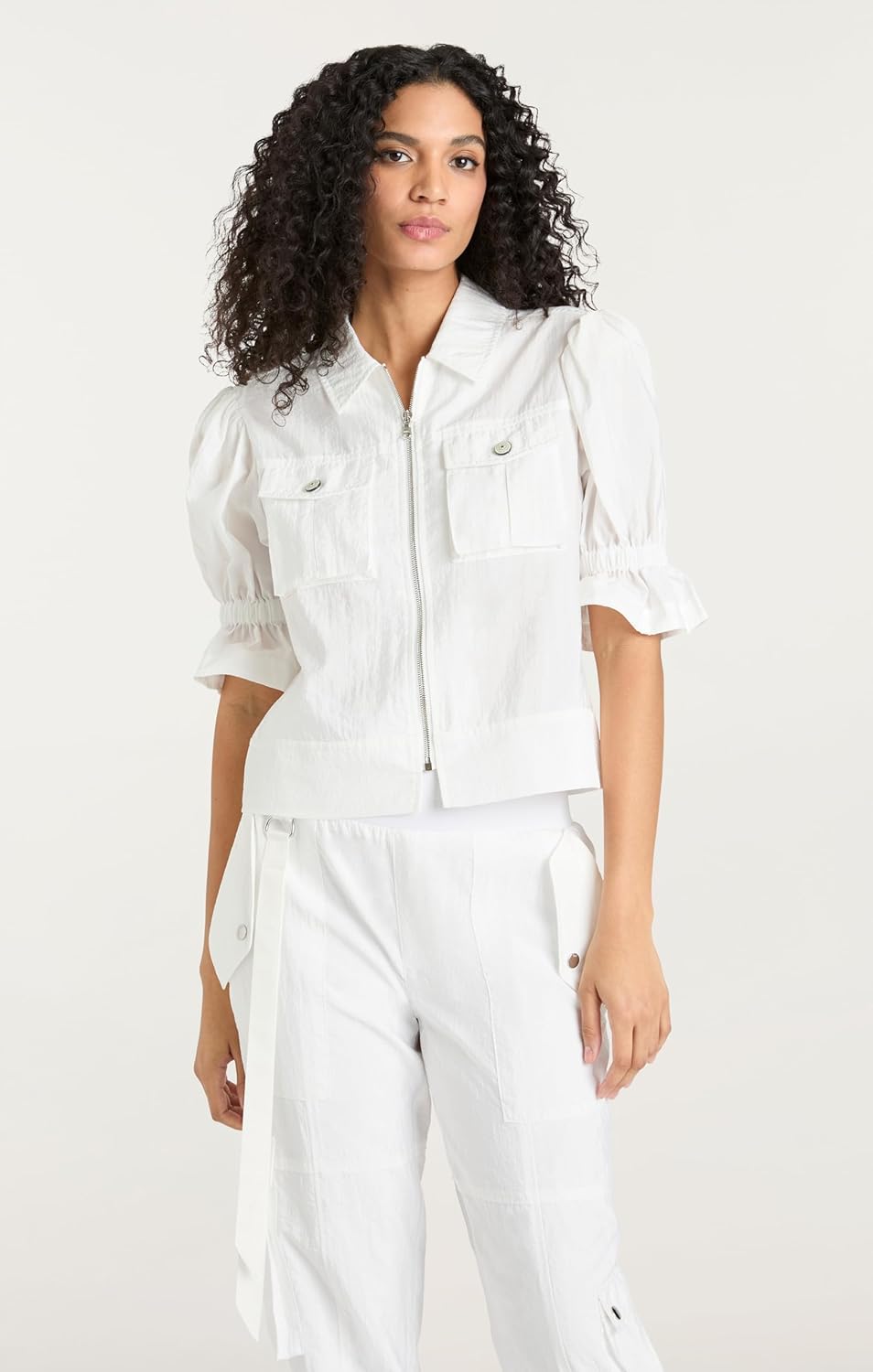 Women's Lightweight Parachute Jacket with Zip Closure - Image 5