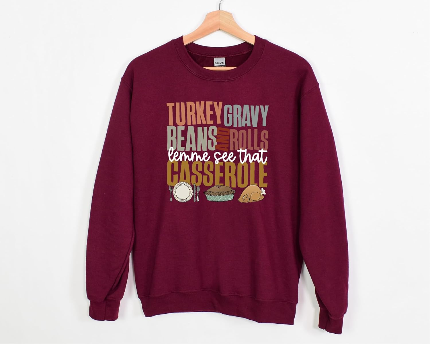 Women's Thanksgiving Casserole Funny Holiday Graphic Sweater - Image 6