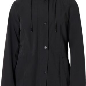 Women's Lightweight Waterproof Long Hooded Rain Jacket