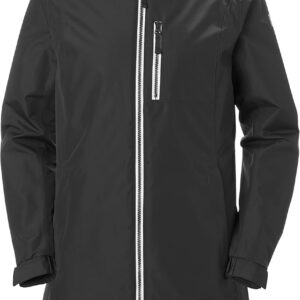 Women's Long Insulated Hooded Outdoor Raincoat Jacket
