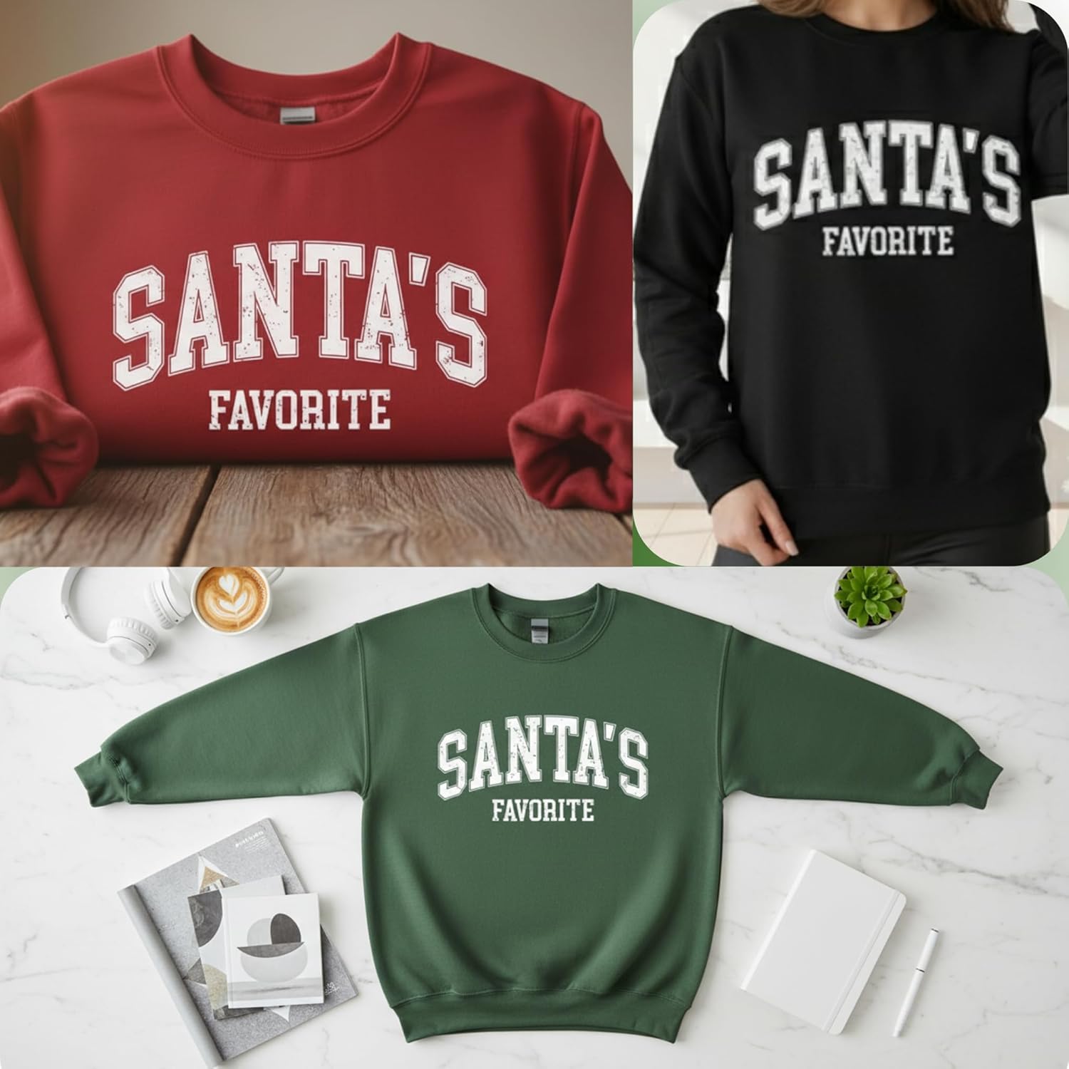 Women's Santa's Favorite Christmas Holiday Graphic Sweater - Image 6