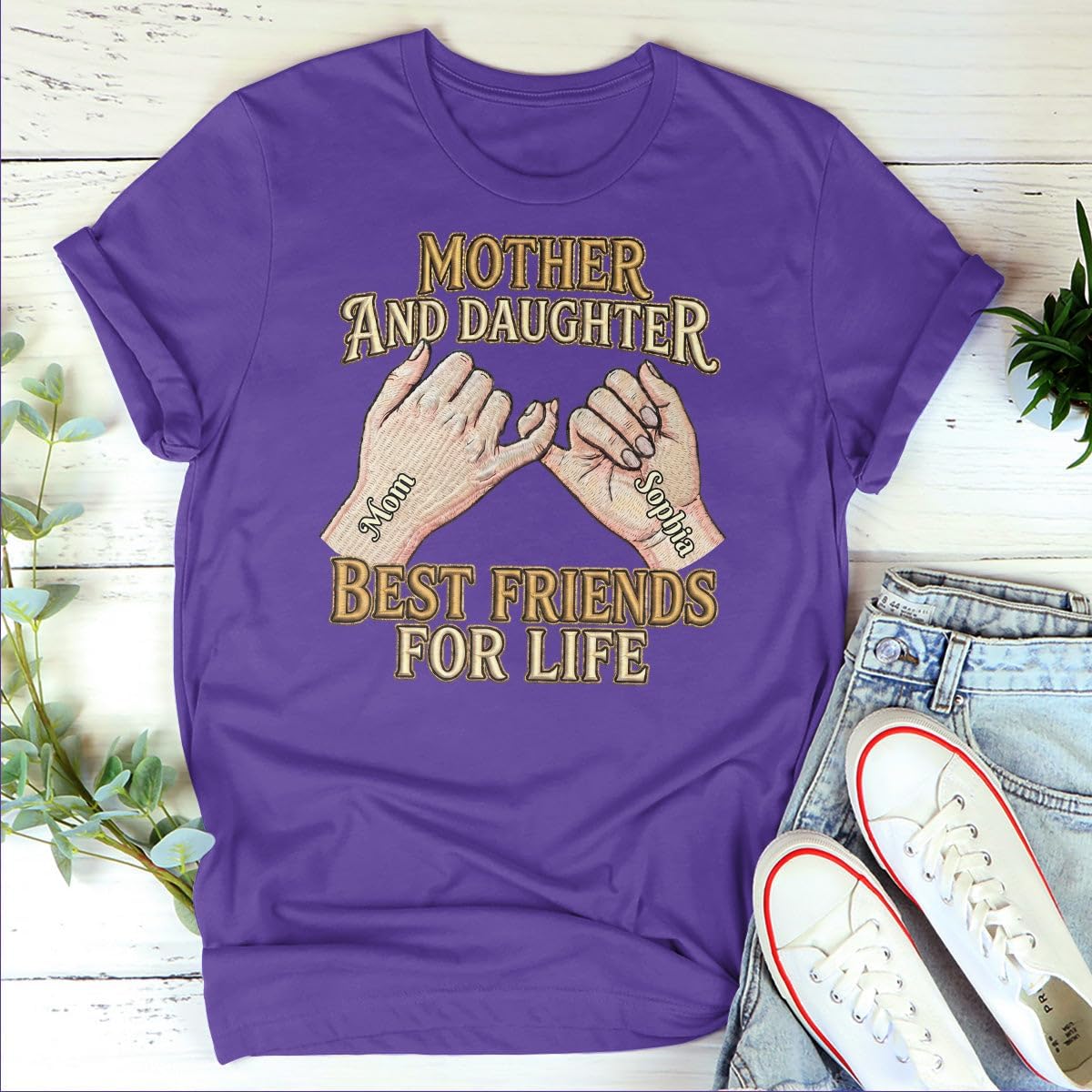 Women's Mother Daughter Best Friend Graphic T-Shirt - Image 6