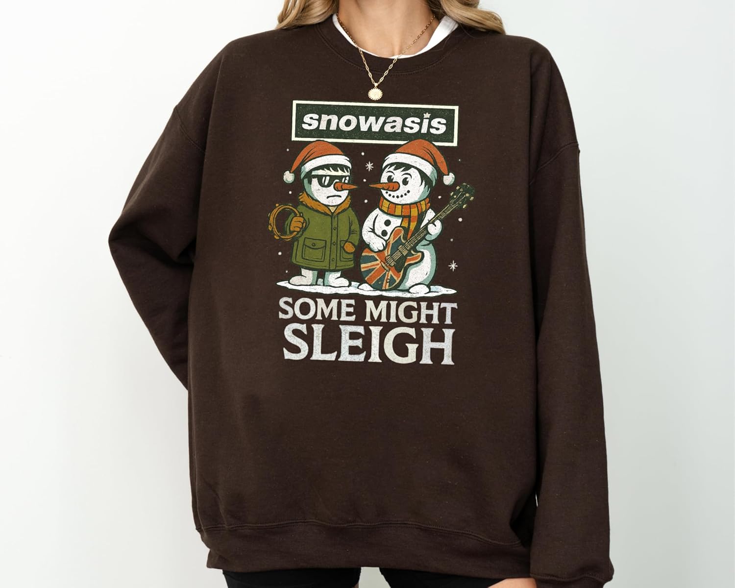 Women's Funny Christmas Snowman Band Parody Sweater - Image 2
