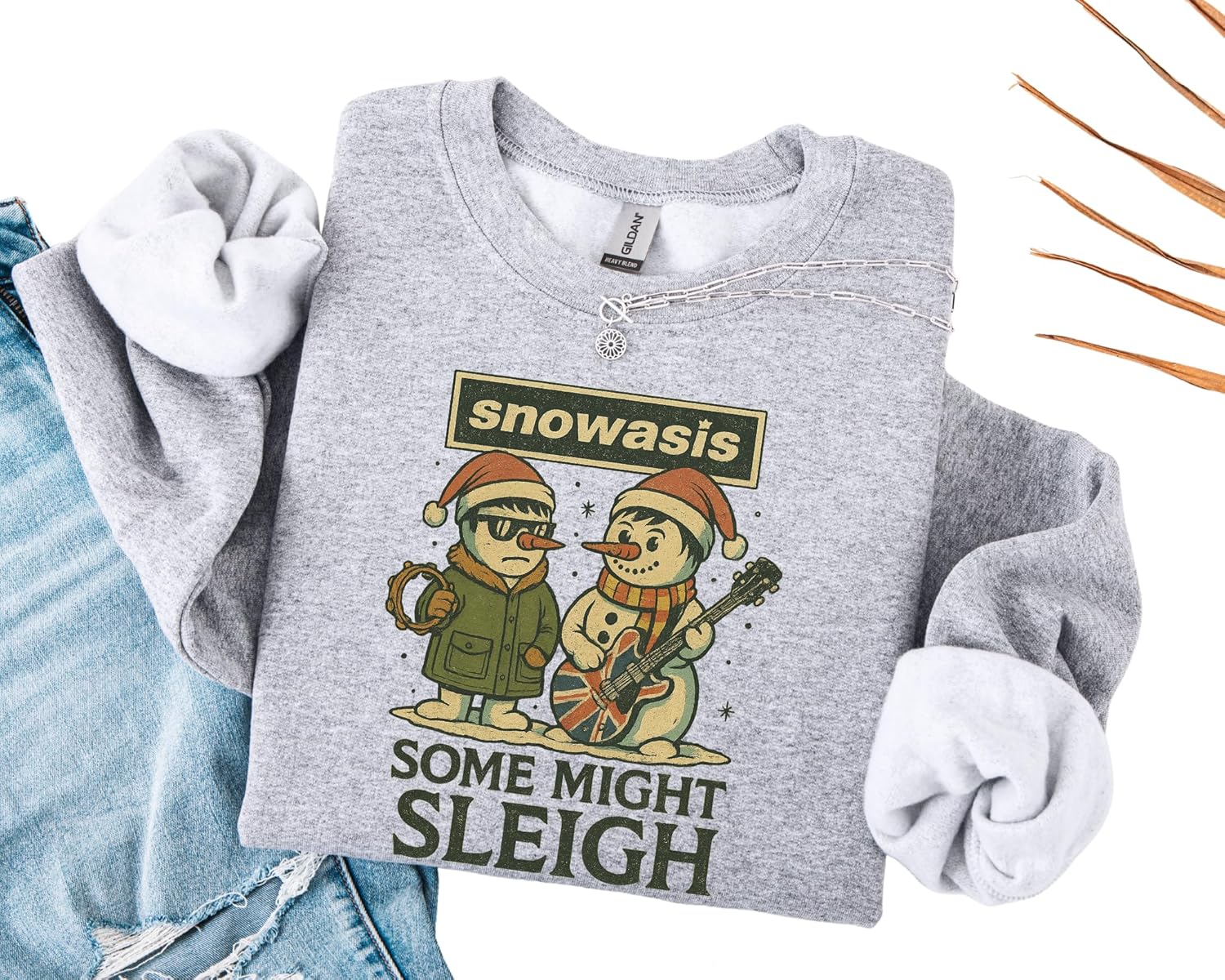 Women's Funny Christmas Snowman Band Parody Sweater - Image 5